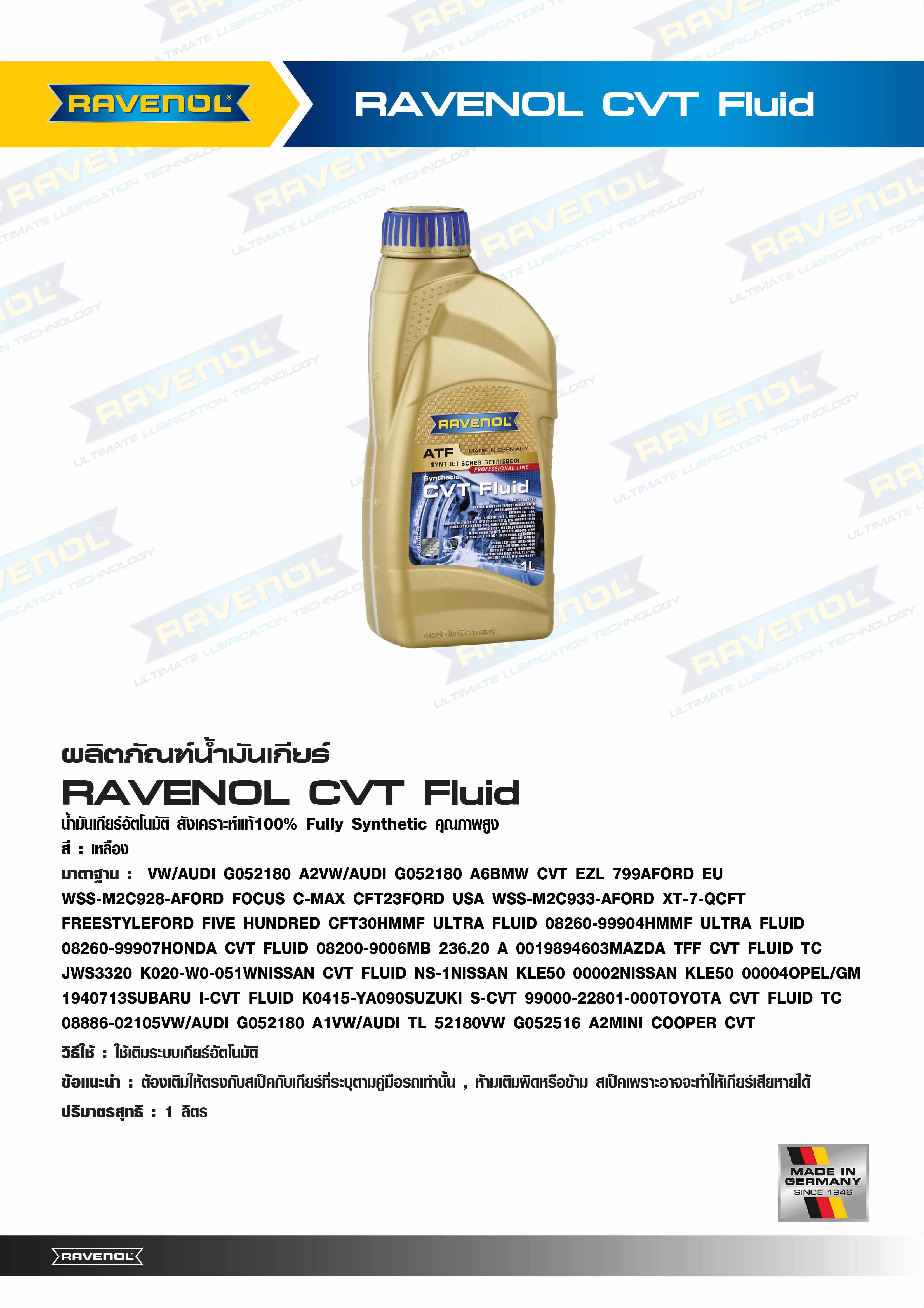 RAVENOL CVT Fluid